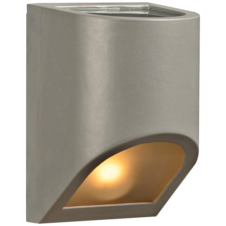 Image 1 Perry 8 inch High Top and Silver Bronze Outdoor Wall Light