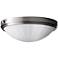 Perry Brushed Steel 13" Wide Flushmount Light