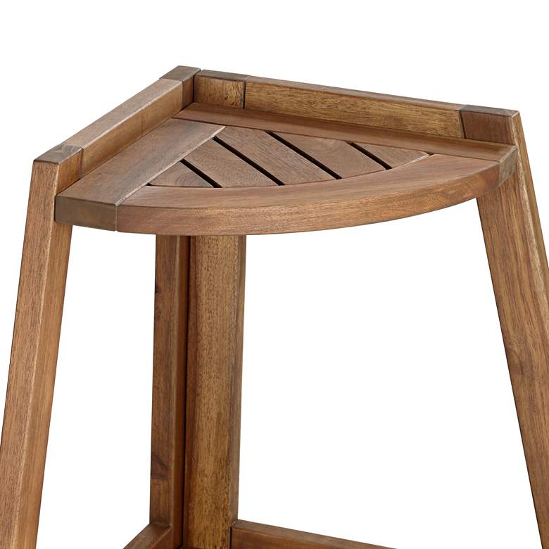 Image 3 Perry Wooden 3-Shelf Indoor-Outdoor Plant Stand more views