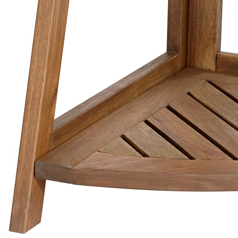 Image 4 Perry Wooden 3-Shelf Indoor-Outdoor Plant Stand more views