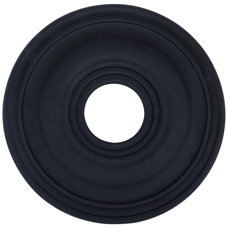 Image 1 Perryton 16 inch Wide Black Ceiling Medallion