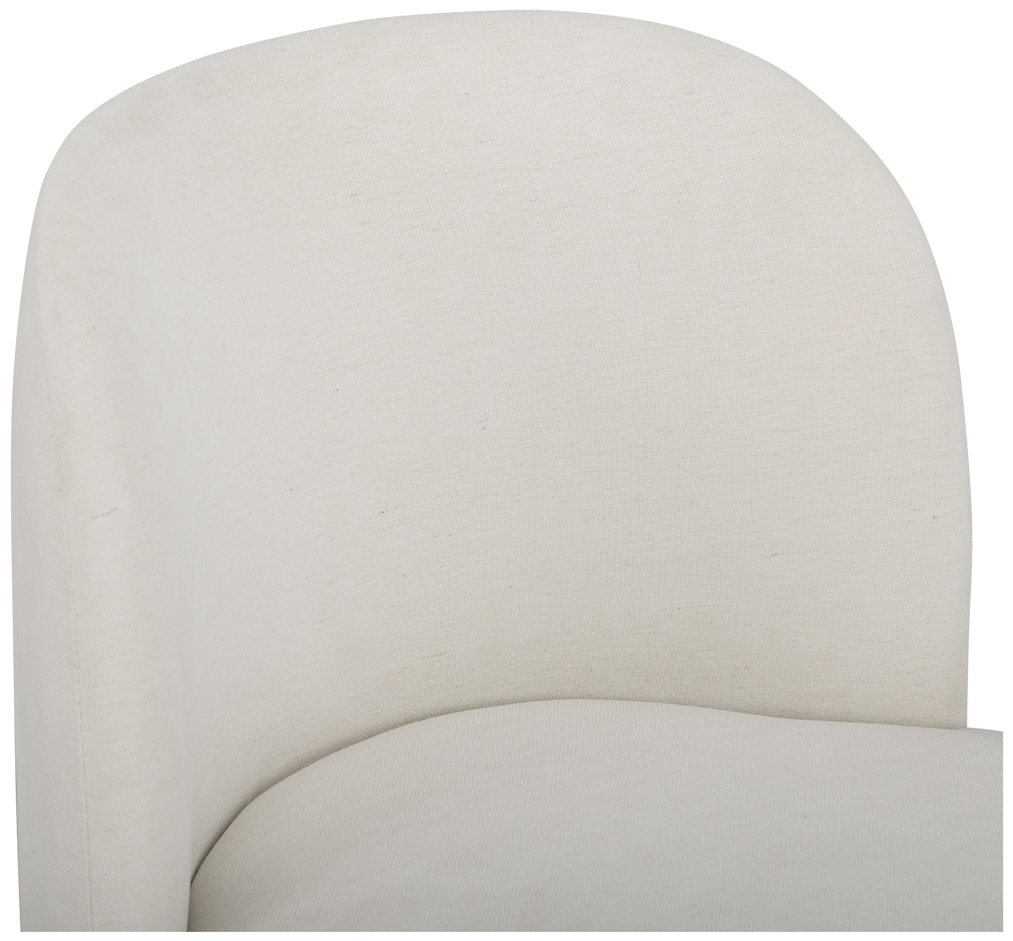 Image 3 Persa Round Back Cream Performance Chenille Dining Chair more views
