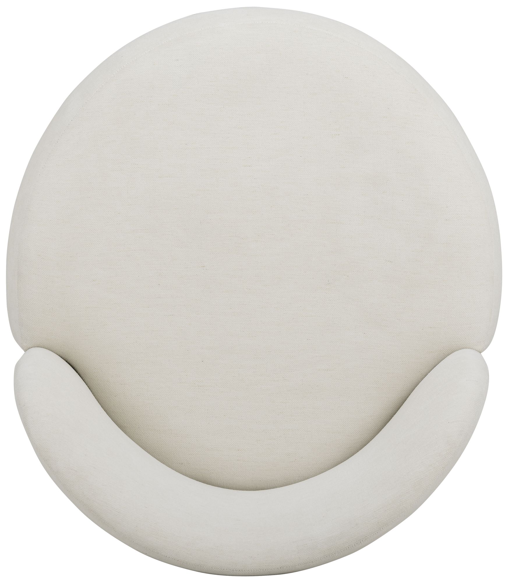 Image 6 Persa Round Back Cream Performance Chenille Dining Chair more views