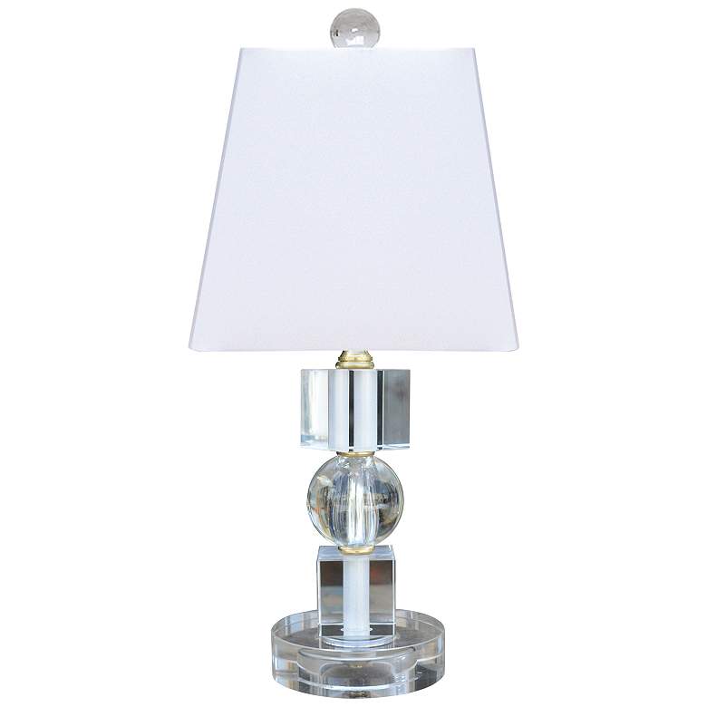 Image 1 Perseid 14" High Clear Crystal Mini Table Lamp