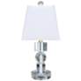Perseid 14" High Clear Crystal Mini Table Lamp