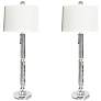 Perseid Polished Crystal Table Lamps Set of 2