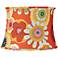 Persimmon Floral Drum Lamp Shade 14x16x11.5 (Spider)