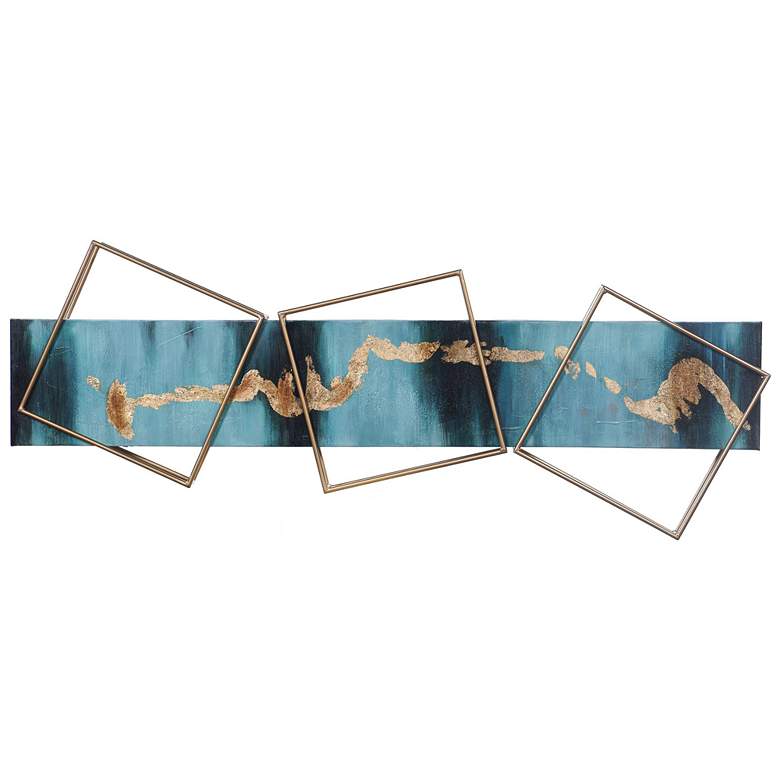 Image 1 Perspective Reel Hand Painted Metal Wall Sculpture