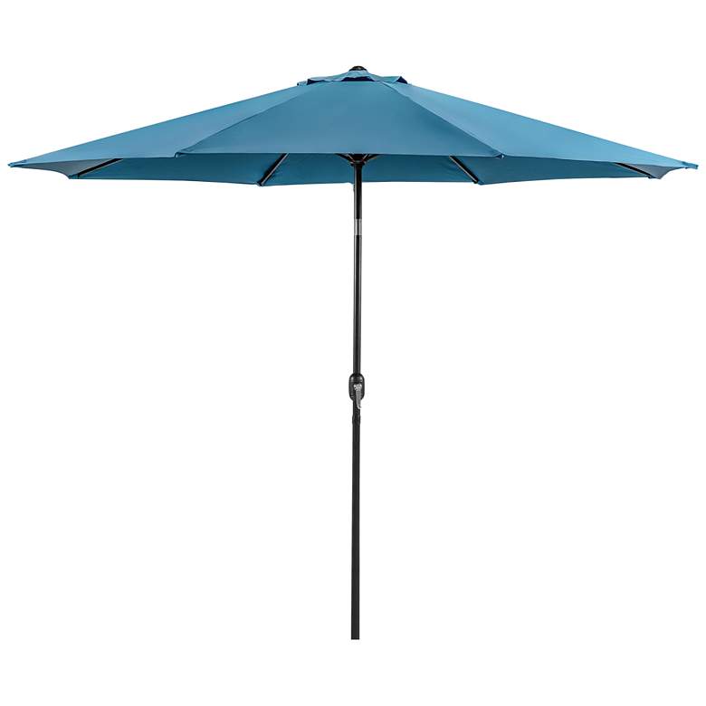 Image 2 Perth 11-Foot Blue Tilt Patio Umbrella with Carrying Bag