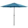 Perth 11-Foot Blue Tilt Patio Umbrella with Carrying Bag