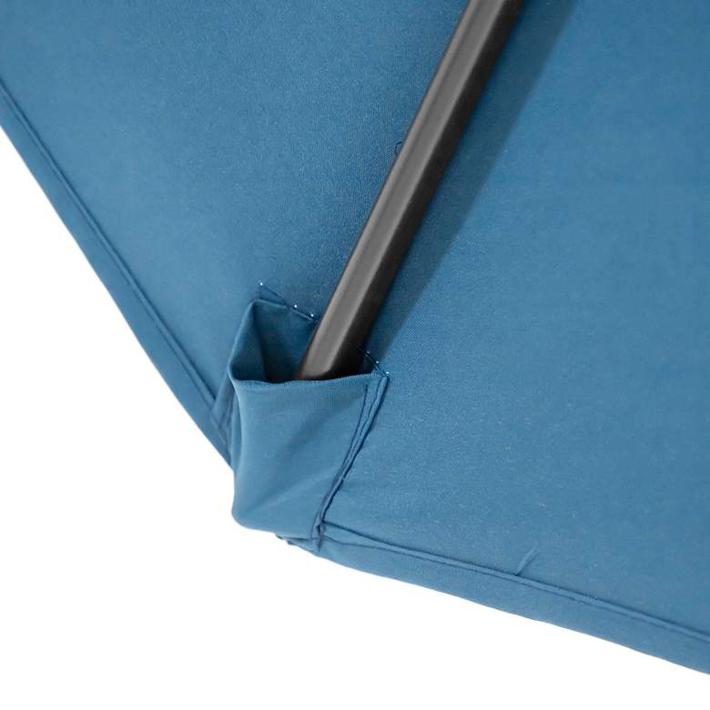 Image 4 Perth 11-Foot Blue Tilt Patio Umbrella with Carrying Bag more views
