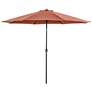 Perth 11-Foot Red Market Tilt Patio Umbrella w/ Carrying Bag