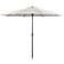 Perth 11-Foot Silver Rust Tilt Umbrella with Carrying Bag