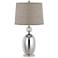 Perth Glass Table Lamp with Dark Gray Shade