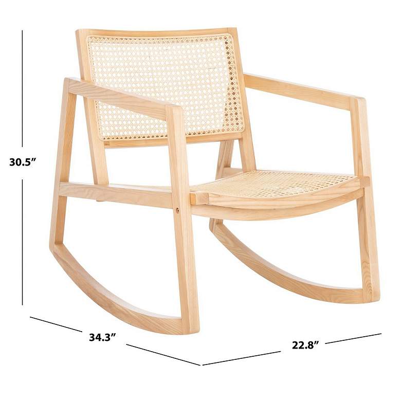 Image 6 Perth Natural Rattan Rocking Chair more views