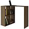 Pescara 35 1/2" Wide Oak Wood Modern Cubby Shelves and Desk