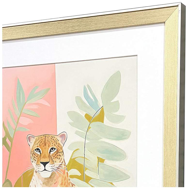Image 3 Pet Cheetah I 26"W x 26"H Modern Framed Art more views