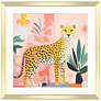 1_Pet Cheetah II 26"W x 26"H Modern Framed Art