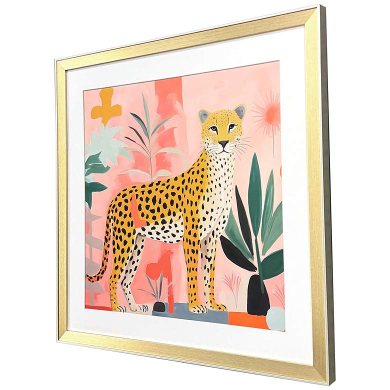 Image 2 Pet Cheetah II 26"W x 26"H Modern Framed Art more views