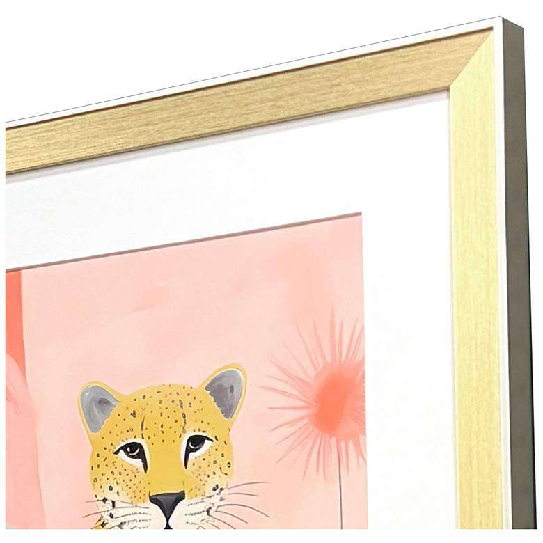 Image 3 Pet Cheetah II 26"W x 26"H Modern Framed Art more views
