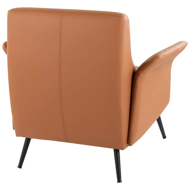 Image 3 Petal Accent Chair in Camel Faux Leather by LumiSource more views
