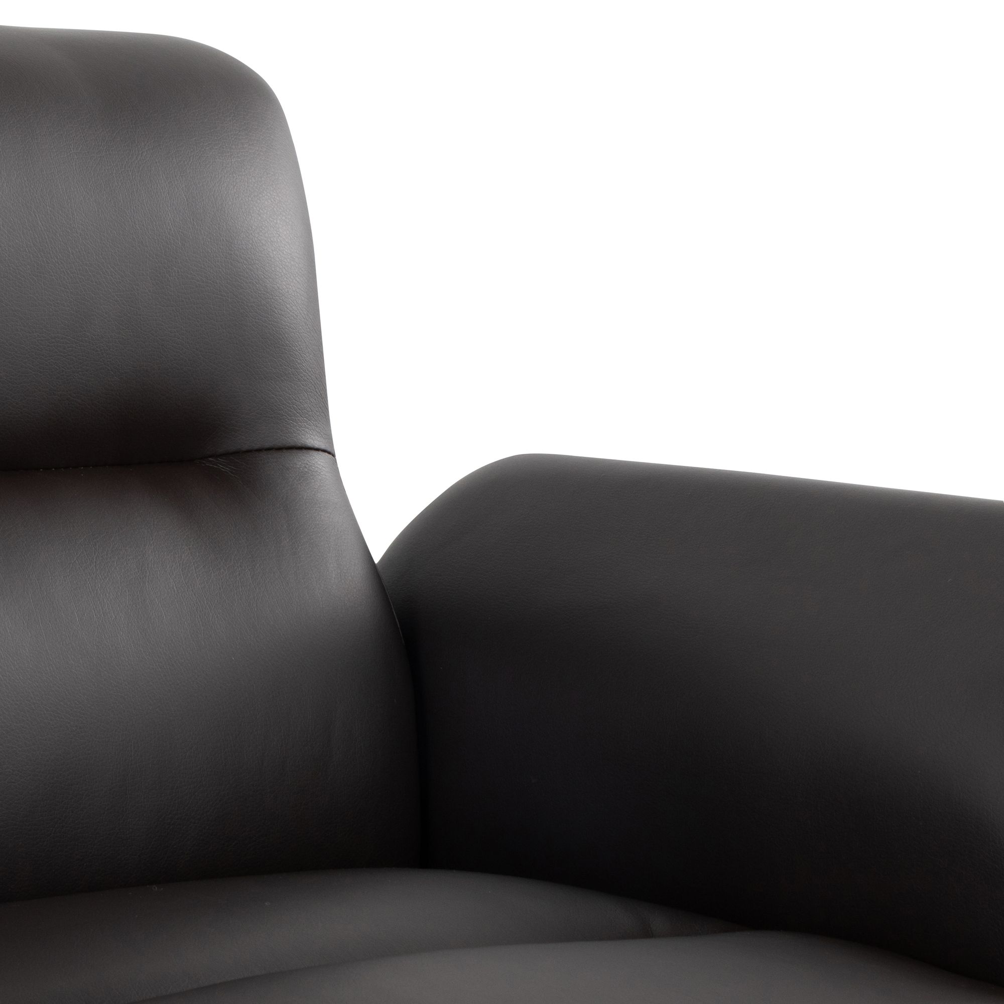 Petal Accent Chair in Espresso Faux Leather by LumiSource