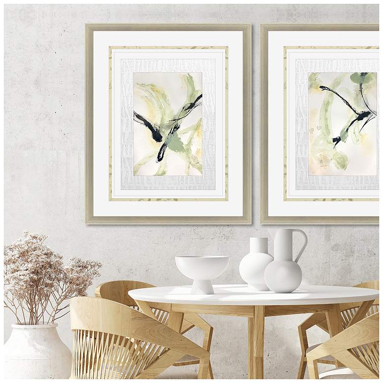 Image 4 Petal Parade III 31"W x 38"H Framed Art more views