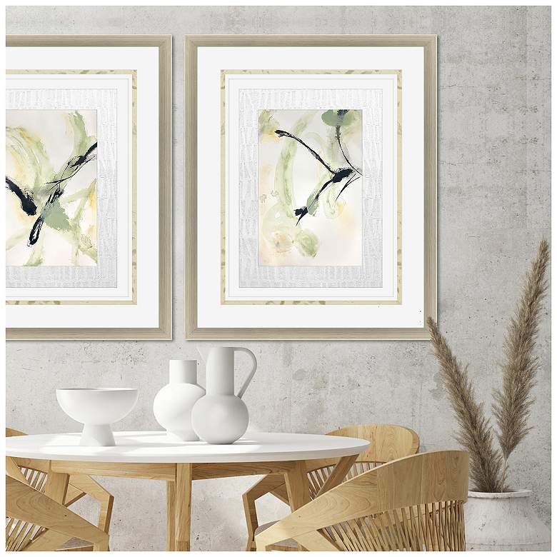Image 4 Petal Parade IV 31"W x 38"H Framed Art more views