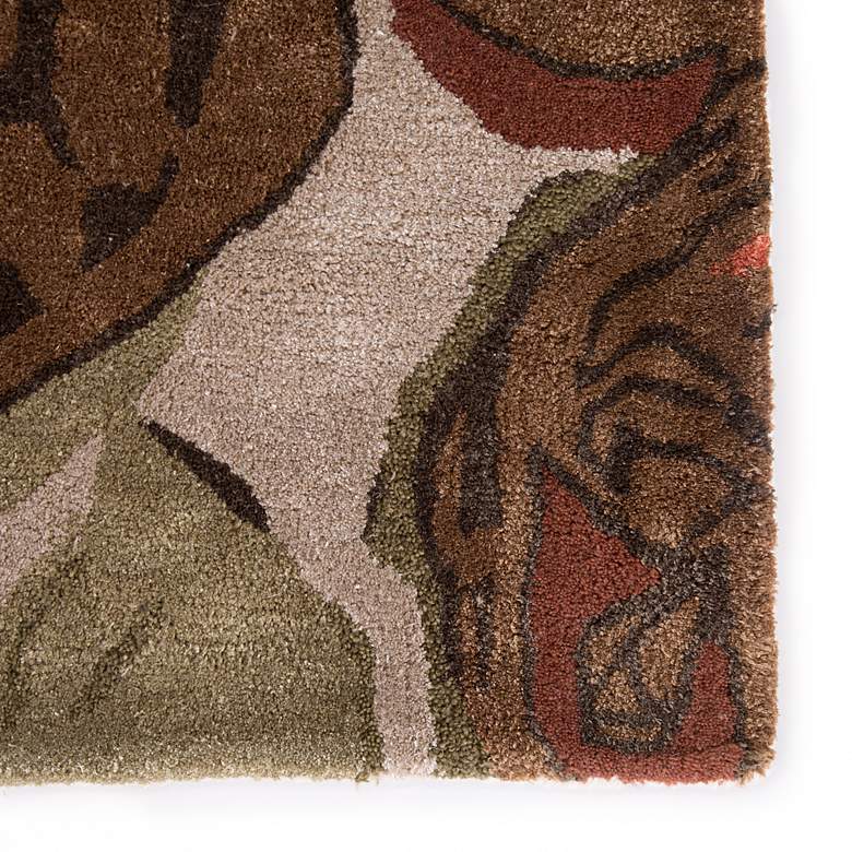 Image 5 Petal Pusher BL12 5&#39;x8&#39; Light Gray and Brown Floral Area Rug more views
