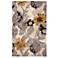 Jaipur Petal Pusher BL65 White and Gray Floral Area Rug