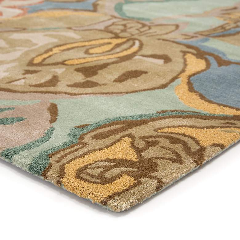 Image 3 Petal Pusher BL71 5'x8' Multi-Color Green Floral Area Rug more views