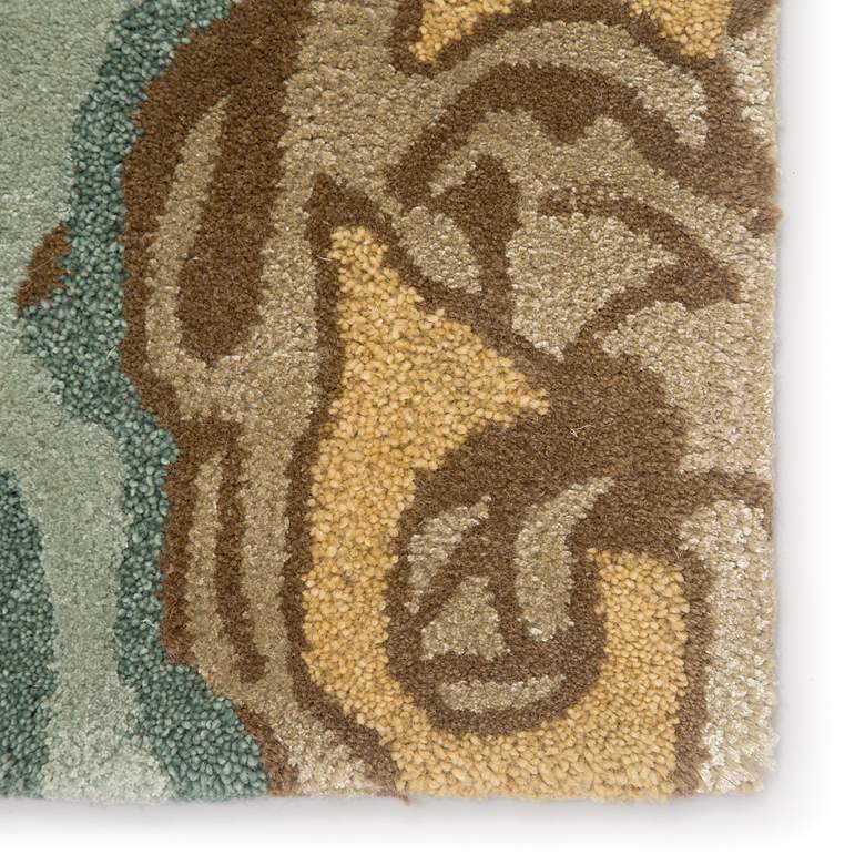 Image 5 Petal Pusher BL71 5'x8' Multi-Color Green Floral Area Rug more views