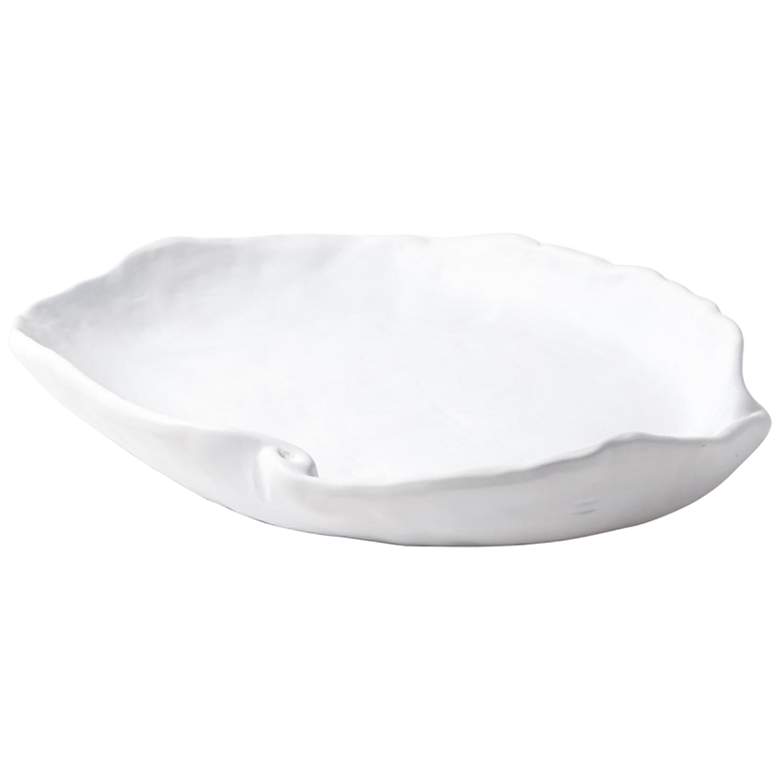 Image 1 Petale Matte White Ceramic Decorative Pinch Bowl