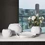 Petale Matte White Ceramic Decorative Pinch Bowl