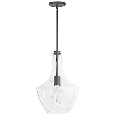 Petalite 10 1/4" Wide Matte Black Mini Pendant