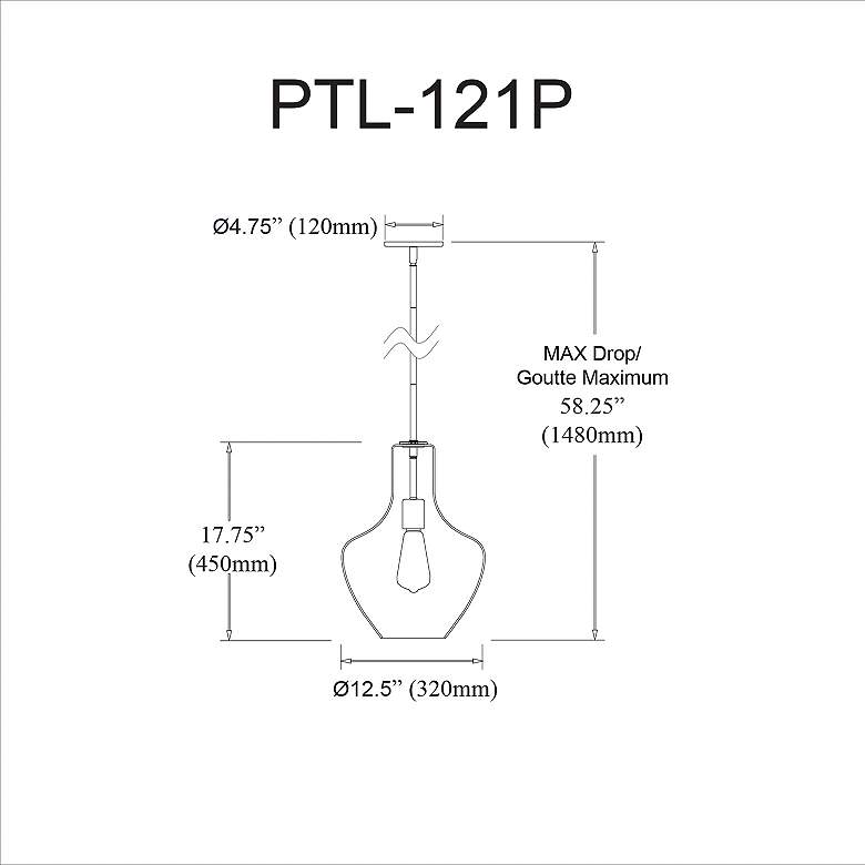 Image 3 Petalite 12 1/2" Wide Painted Matte Black Pendant Light more views