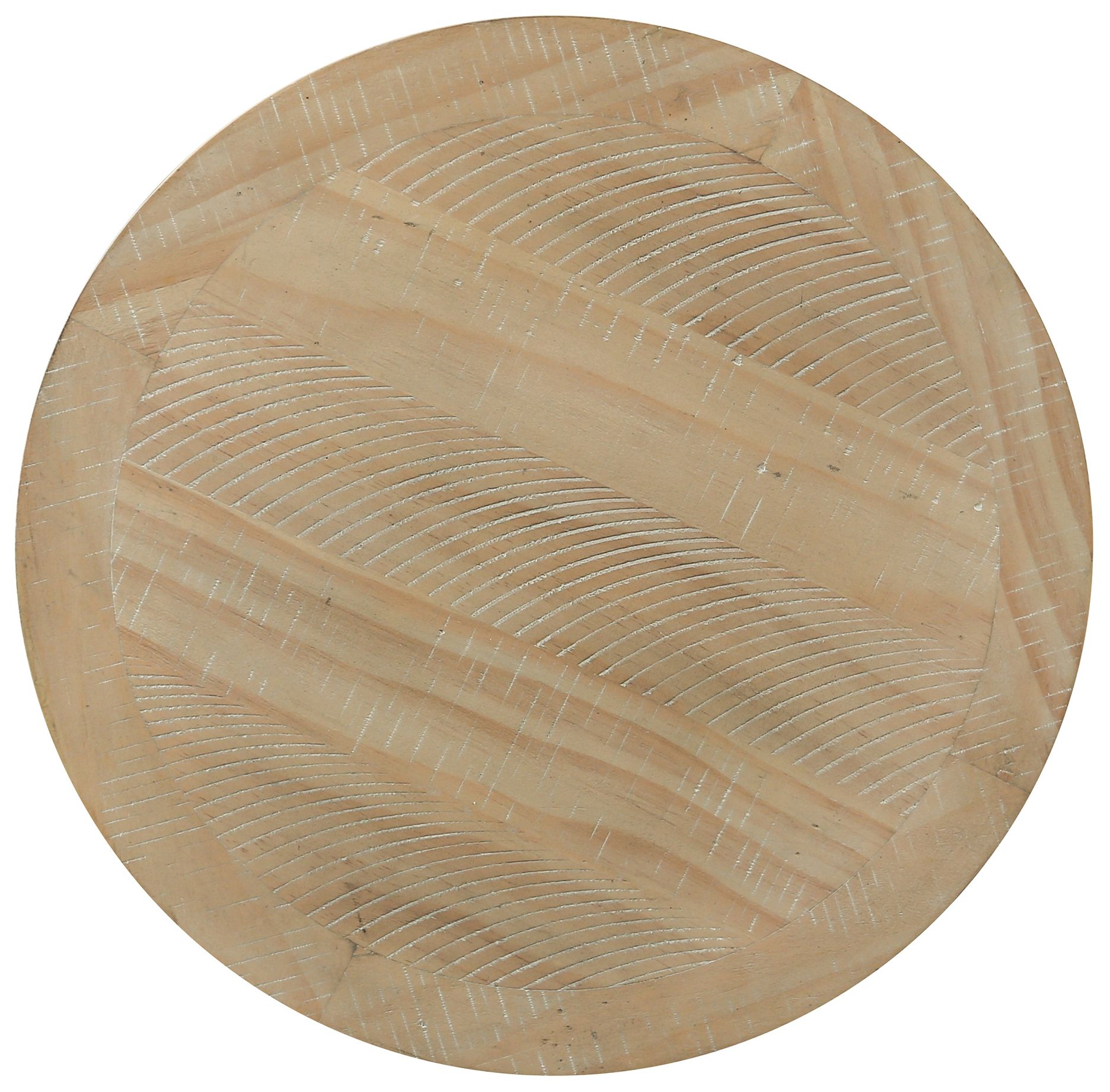Image 5 Peter 24" Wide Natural Round Wood Nesting End Table more views
