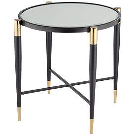 Image3 of Peter Matte Black and Gold End Table