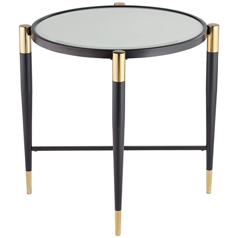 Image 6 Peter Matte Black and Gold End Table more views