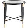 Peter Matte Black and Gold End Table in scene