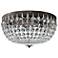 Petit Crystal 14" Wide Heirloom Bronze Bowl Ceiling Light