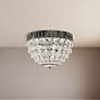 4_Petit Crystal 5.5"H x 8"W 3-Light Flush Mount in Silver more views