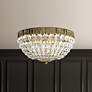 4_Petit Crystal 6.5"H x 12"W 5-Light Flush Mount in Silver more views