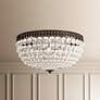 4_Petit Crystal 7.5"H x 14"W 5-Light Flush Mount in Silver more views