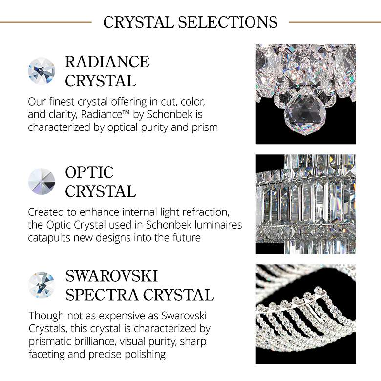 Image 2 Petit Crystal 7.5"H x 14"W 5-Light Flush Mount in Silver more views