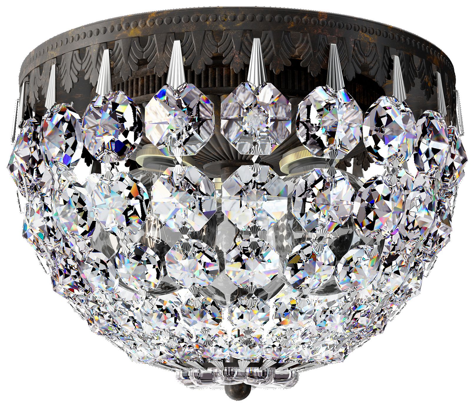Petit Crystal 8"W Bronze Ceiling Light w/ Radiance Crystal
