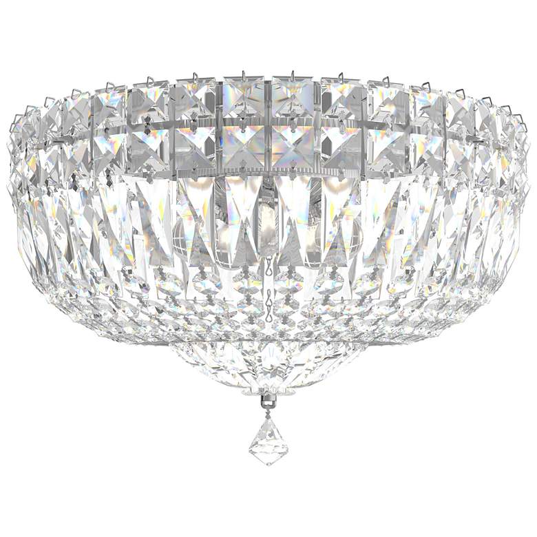 Image 2 Petit Crystal Deluxe 12" Wide Polished Silver Ceiling Light