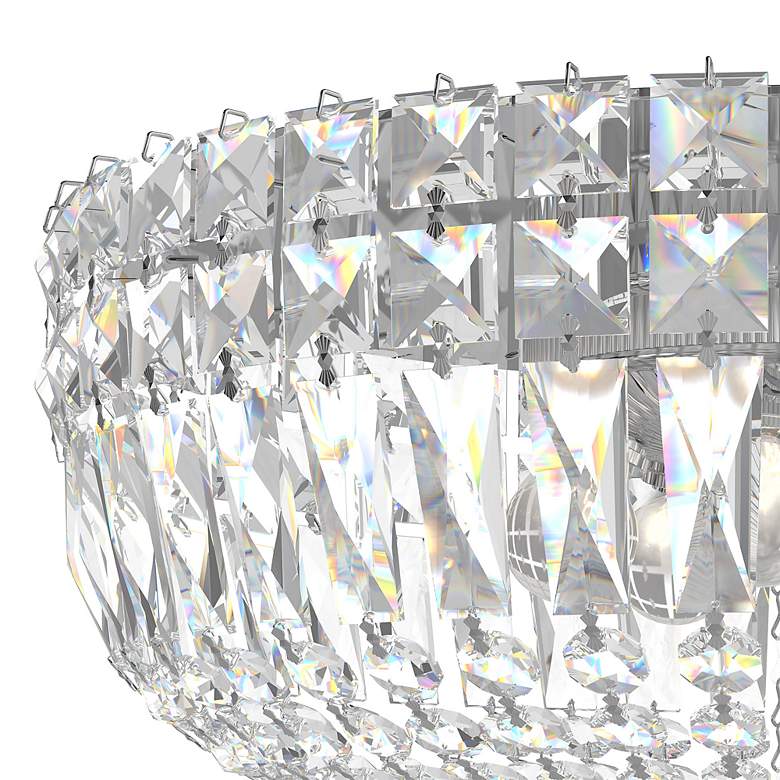 Image 3 Petit Crystal Deluxe 12" Wide Polished Silver Ceiling Light more views