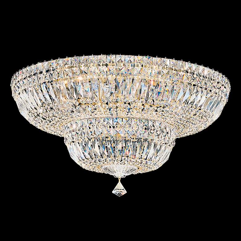 Image 4 Petit Crystal Deluxe 12"H x 24"W 13-Light Flush Mount in Polished more views