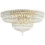 Petit Crystal Deluxe 12"H x 24"W 13-Light Flush Mount in Polished
